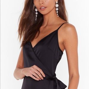 Dance All Night Satin MIDI Dress